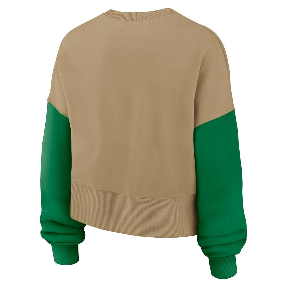Philadelphia Eagles Nike Women's Oversized Rewind Pullover Sweatshirt