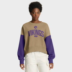 Minnesota Vikings Nike Women's Oversized Rewind Pullover Sweatshirt