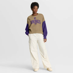 Minnesota Vikings Nike Women's Oversized Rewind Pullover Sweatshirt