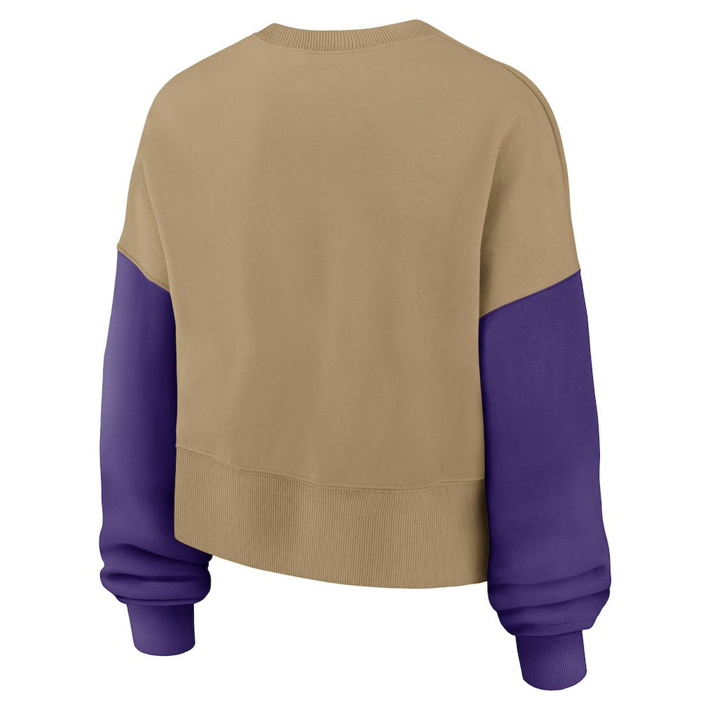 Minnesota Vikings Nike Women's Oversized Rewind Pullover Sweatshirt