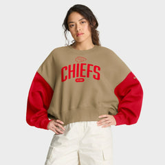 Kansas City Chiefs Nike Women's Oversized Rewind Pullover Sweatshirt