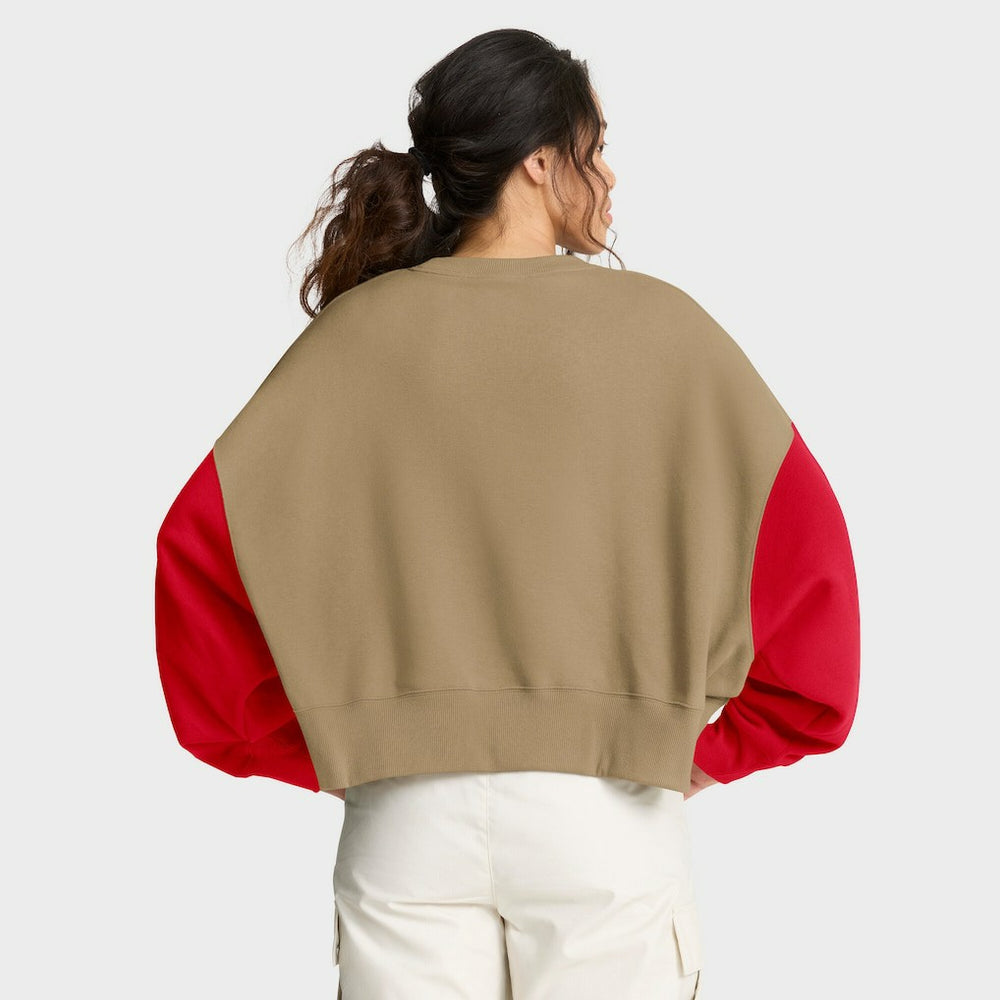 Kansas City Chiefs Nike Women's Oversized Rewind Pullover Sweatshirt