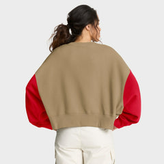 Kansas City Chiefs Nike Women's Oversized Rewind Pullover Sweatshirt