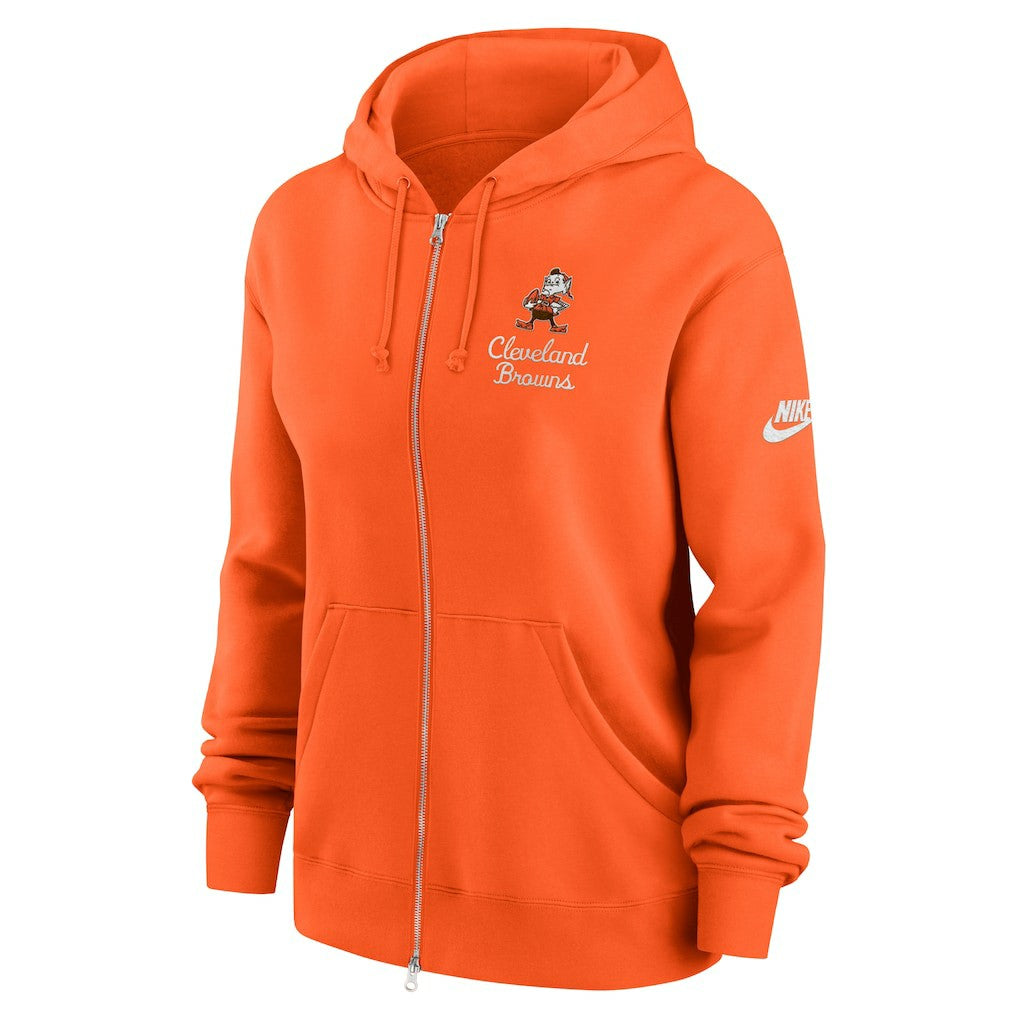 Cleveland Browns Nike Women's Phoenix Rewind Full-Zip Hoodie