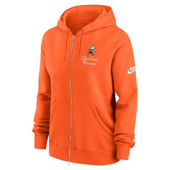 Cleveland Browns Nike Women's Phoenix Rewind Full-Zip Hoodie
