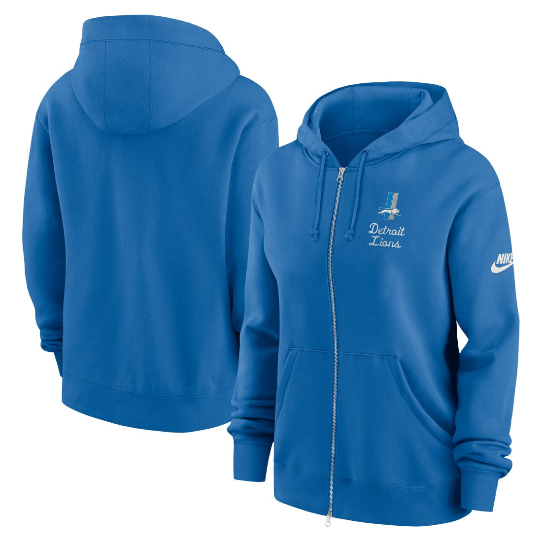 Detroit Lions Nike Women's Phoenix Rewind Full-Zip Hoodie