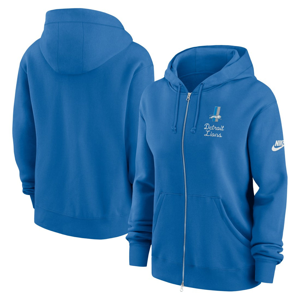 Detroit Lions Nike Women's Phoenix Rewind Full-Zip Hoodie