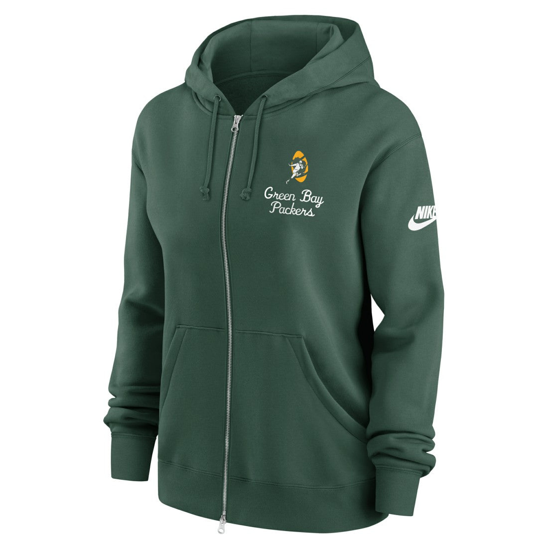 Green Bay Packers Nike Women's Phoenix Rewind Full-Zip Hoodie