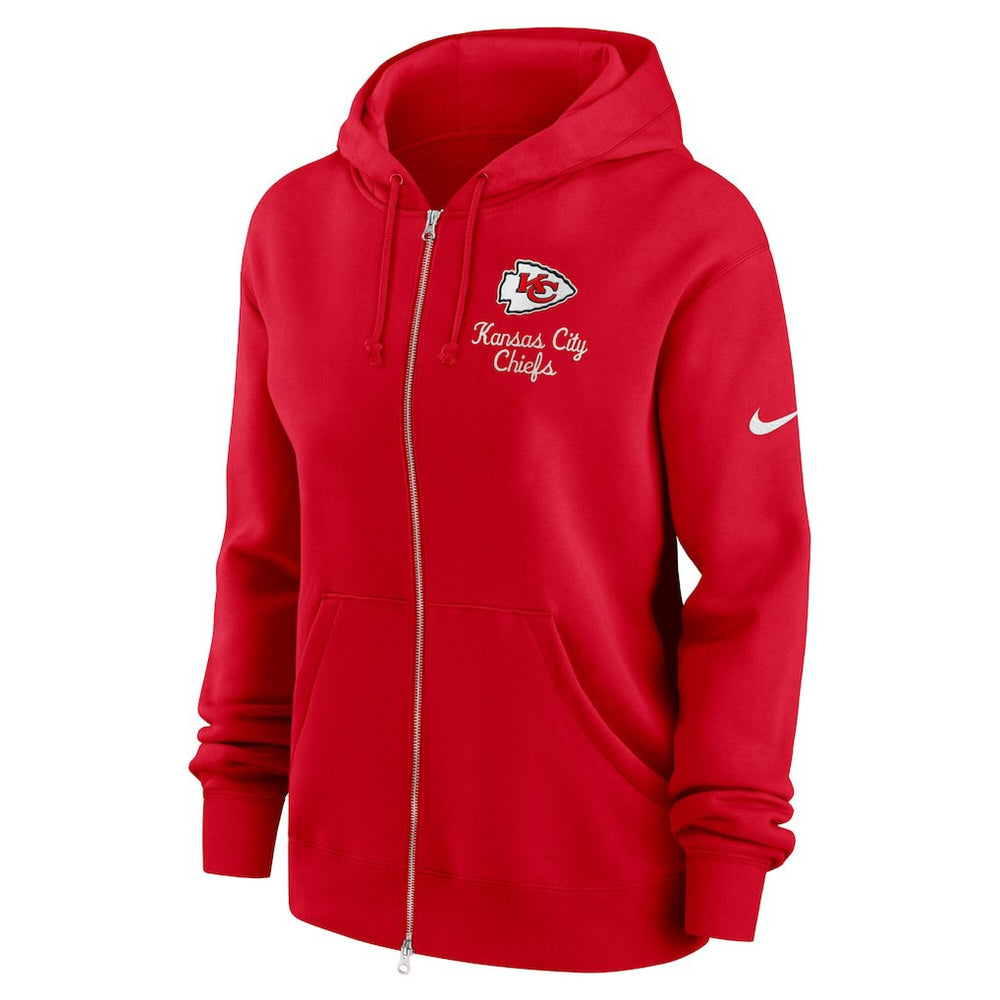 Kansas City Chiefs Nike Women's Phoenix Rewind Full-Zip Hoodie