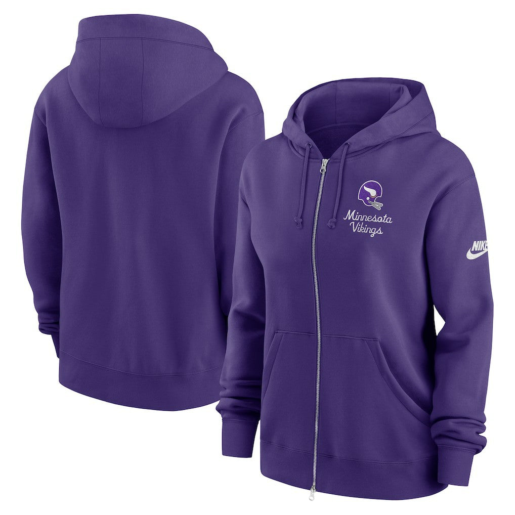 Minnesota Vikings Nike Women's Phoenix Rewind Full-Zip Hoodie