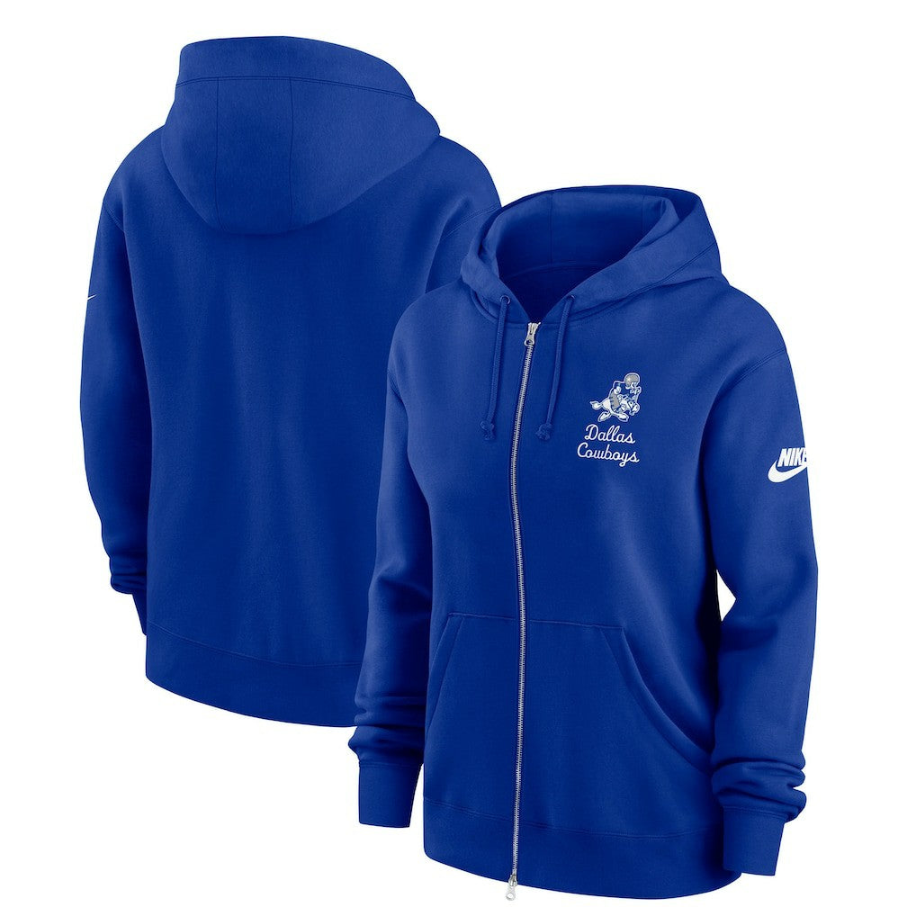 Dallas Cowboys Nike Women's Phoenix Rewind Full-Zip Hoodie
