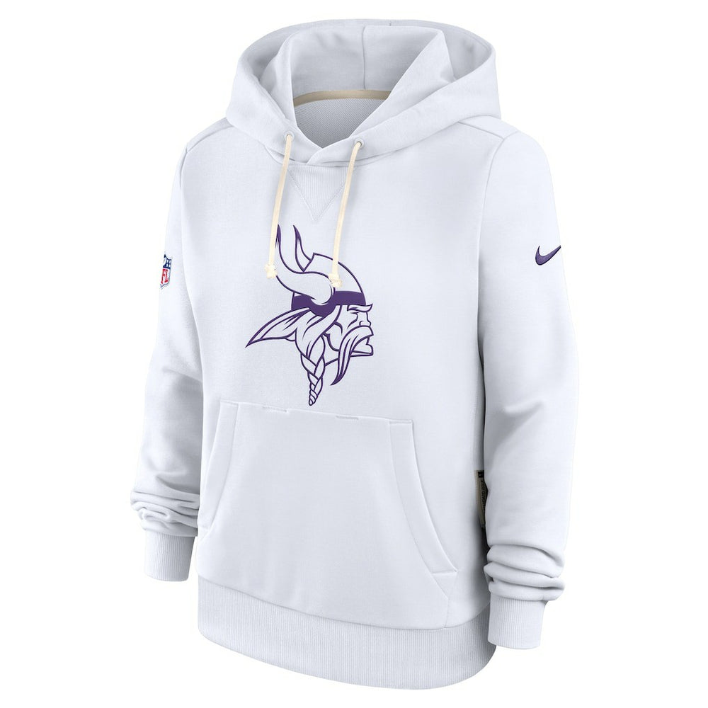Minnesota Vikings Nike Women's Alternate Logo Sideline Standard Issue Dri-FIT Hoodie