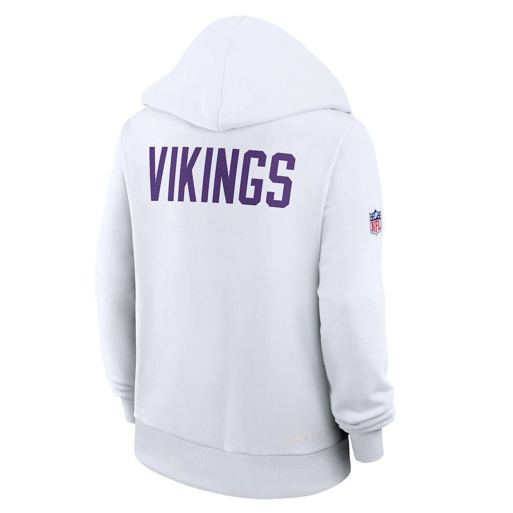 Minnesota Vikings Nike Women's Alternate Logo Sideline Standard Issue Dri-FIT Hoodie