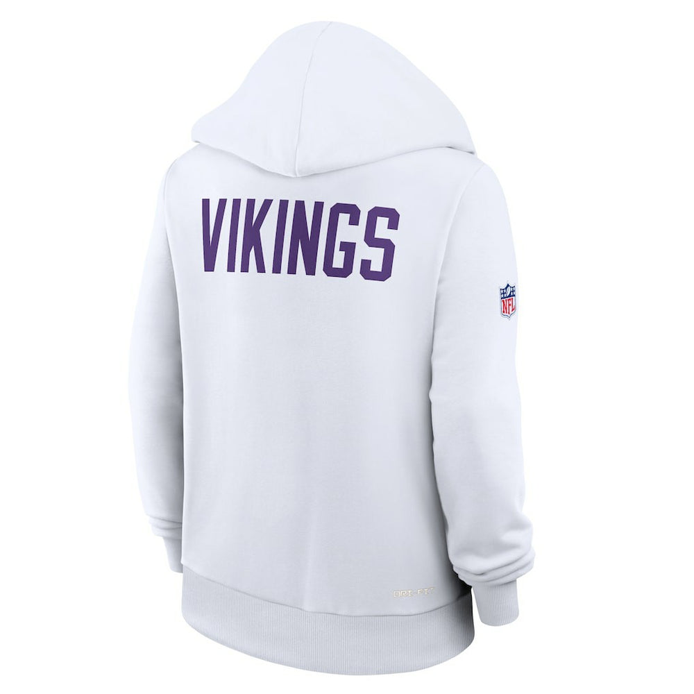 Minnesota Vikings Nike Women's Alternate Logo Sideline Standard Issue Dri-FIT Hoodie