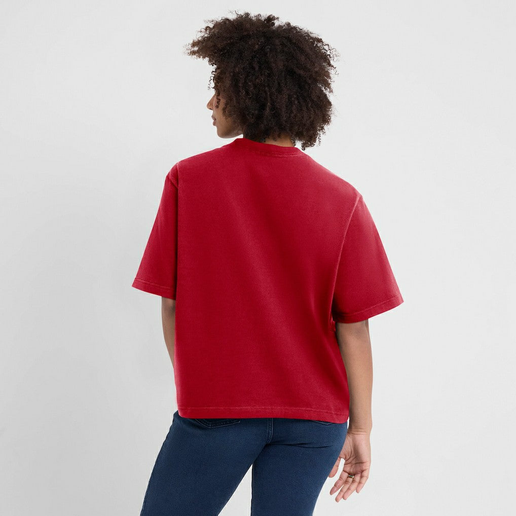 San Francisco 49ers Nike Women's Essential Script Relaxed Boxy T-Shirt