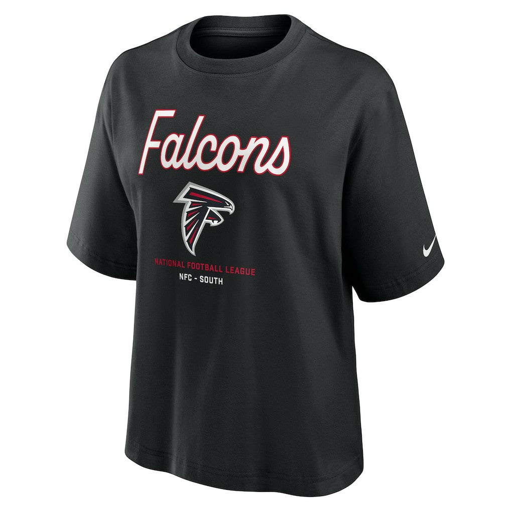 Atlanta Falcons Nike Women's Essential Script Relaxed Boxy T-Shirt