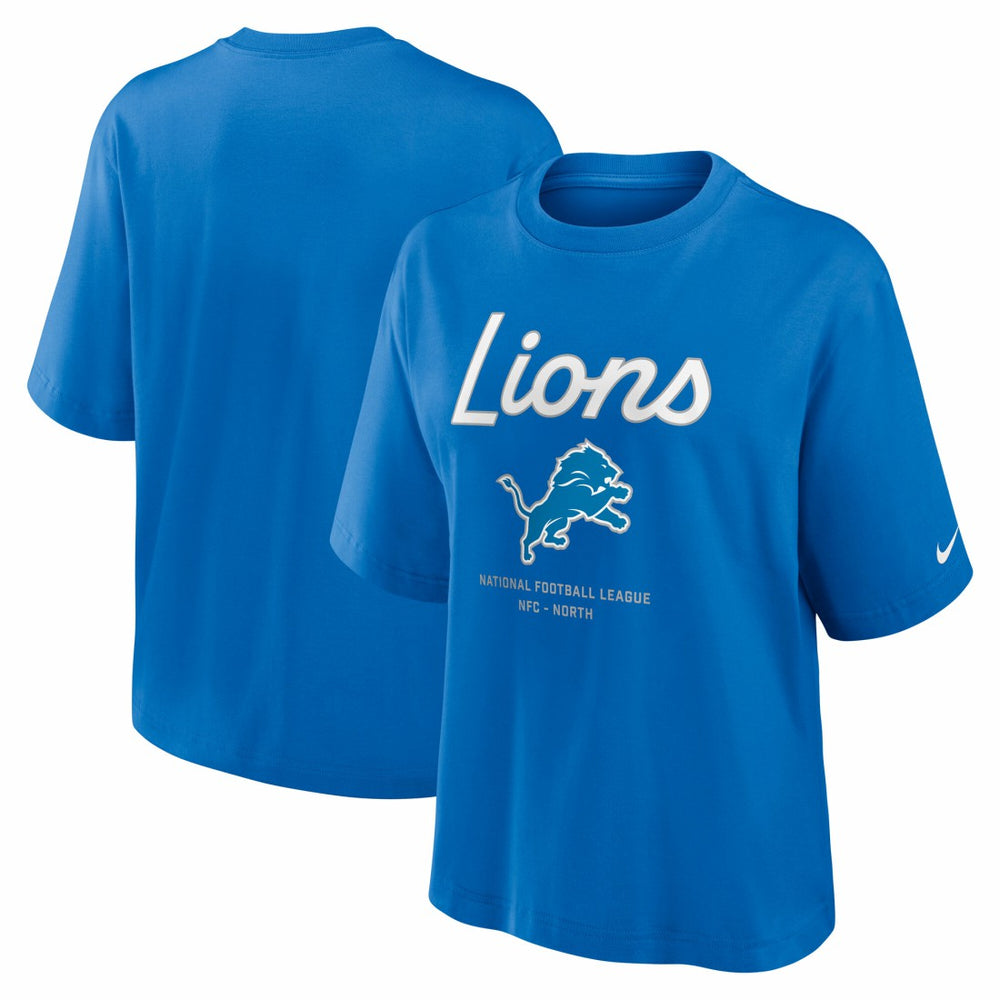 Detroit Lions Nike Women's Essential Script Relaxed Boxy T-Shirt