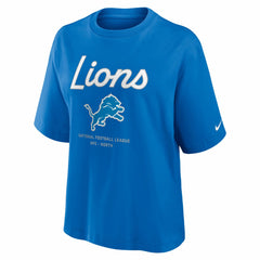 Detroit Lions Nike Women's Essential Script Relaxed Boxy T-Shirt