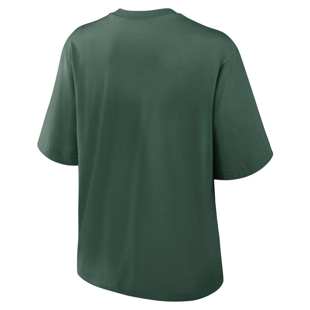 Green Bay Packers Nike Women's Essential Script Relaxed Boxy T-Shirt