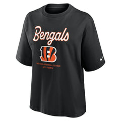 Cincinnati Bengals Nike Women's Essential Script Relaxed Boxy T-Shirt