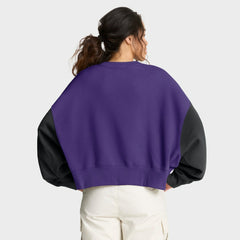 Minnesota Vikings Nike Women's Oversized Color-Block Pullover Sweatshirt