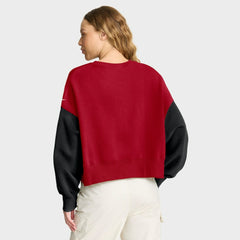 San Francisco 49ers Nike Women's Oversized Color-Block Pullover Sweatshirt