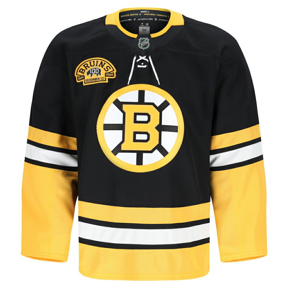Boston Bruins Fanatics 100th Anniversary Authentic Pro Jersey Outlet