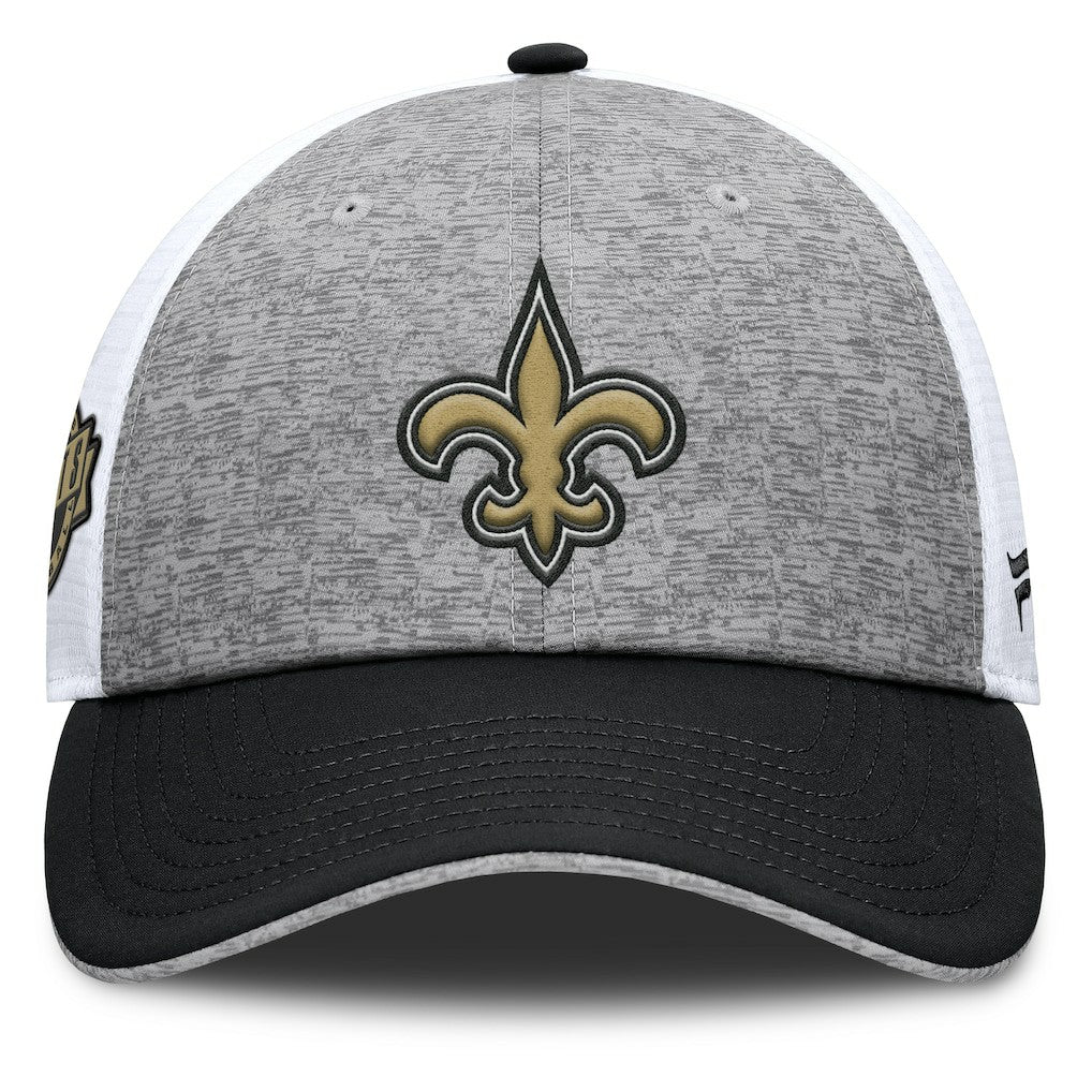 New Orleans Saints Fanatics Option Trucker Adjustable Hat