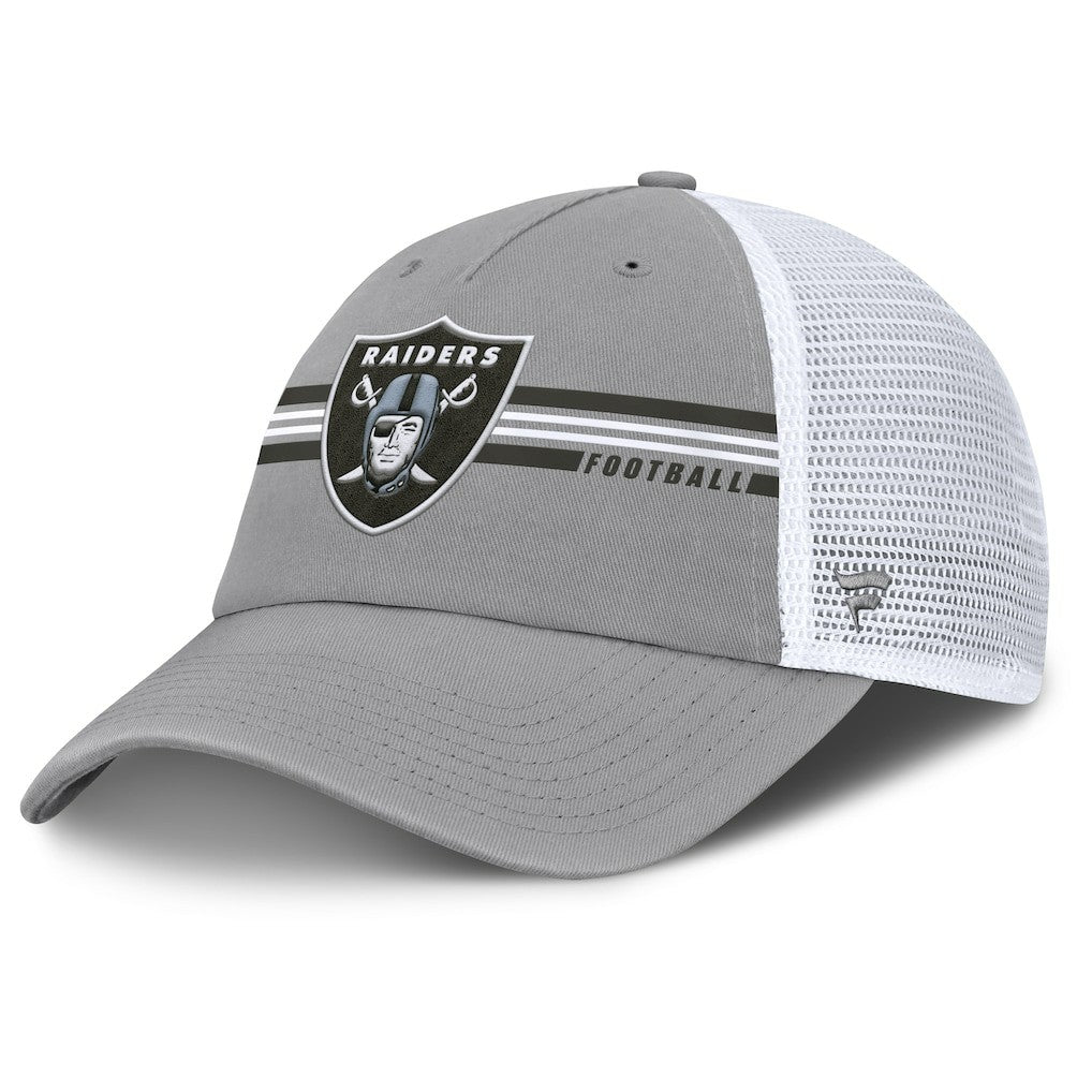 Las Vegas Raiders Fanatics Singleback Trucker Adjustable Hat