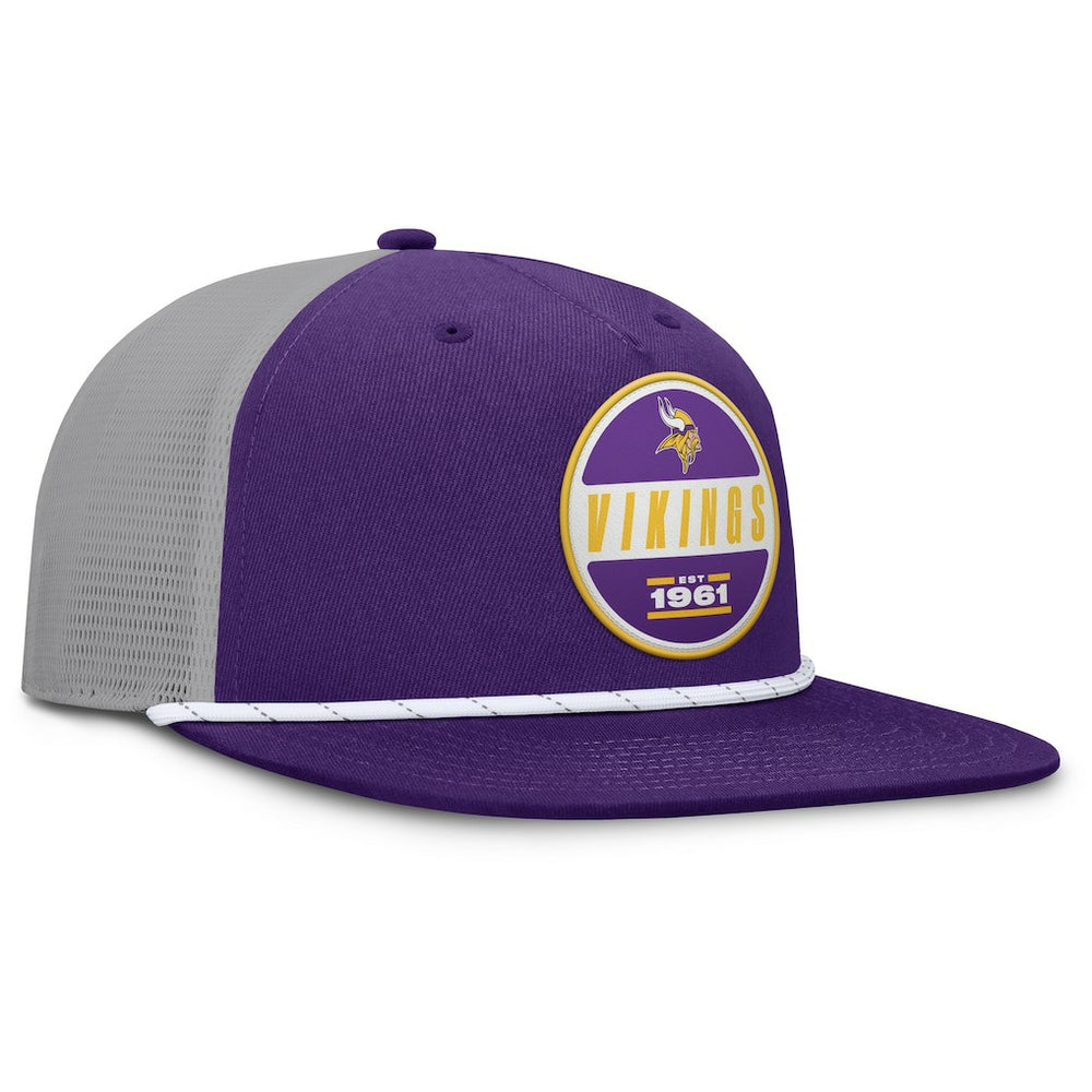 Minnesota Vikings Fanatics Edge Rush Trucker Adjustable Hat