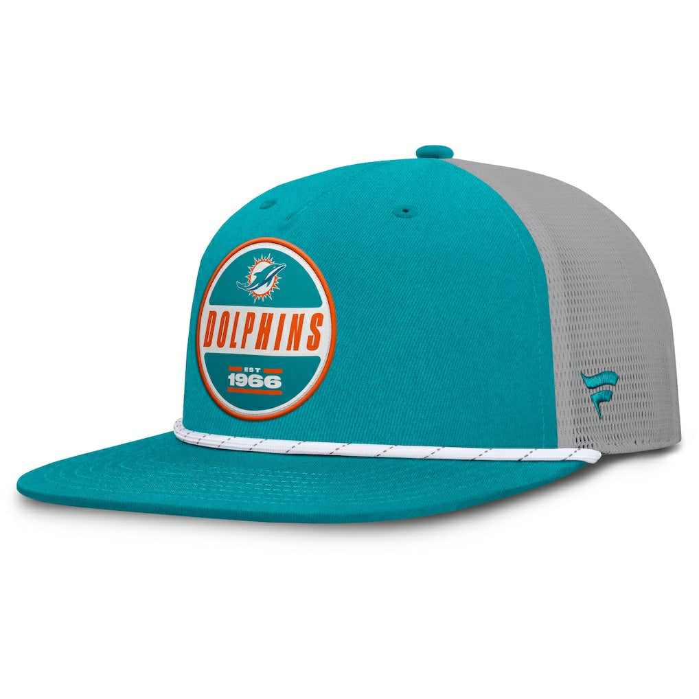 Miami Dolphins Fanatics Edge Rush Trucker Adjustable Hat