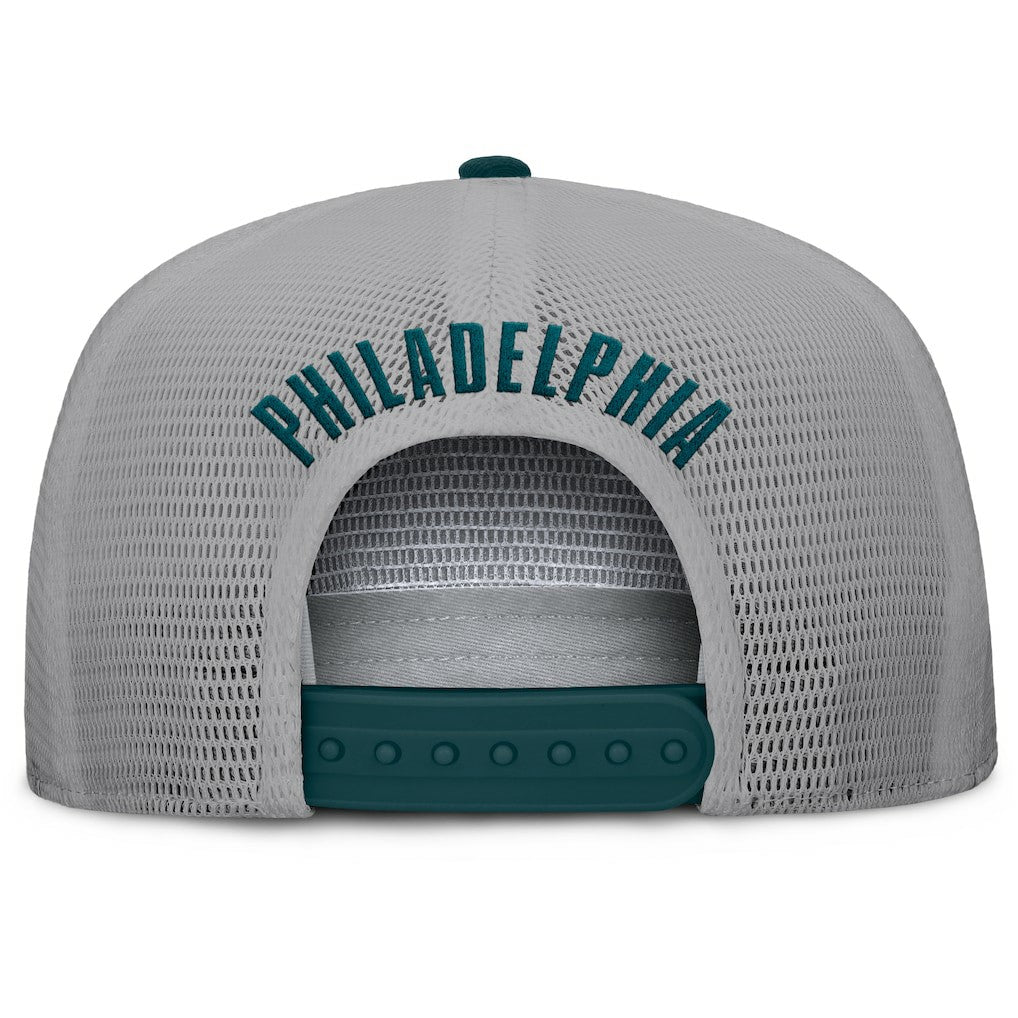 Philadelphia Eagles Fanatics Edge Rush Trucker Adjustable Hat