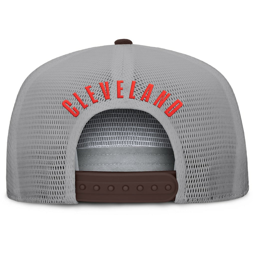 Cleveland Browns Fanatics Edge Rush Trucker Adjustable Hat