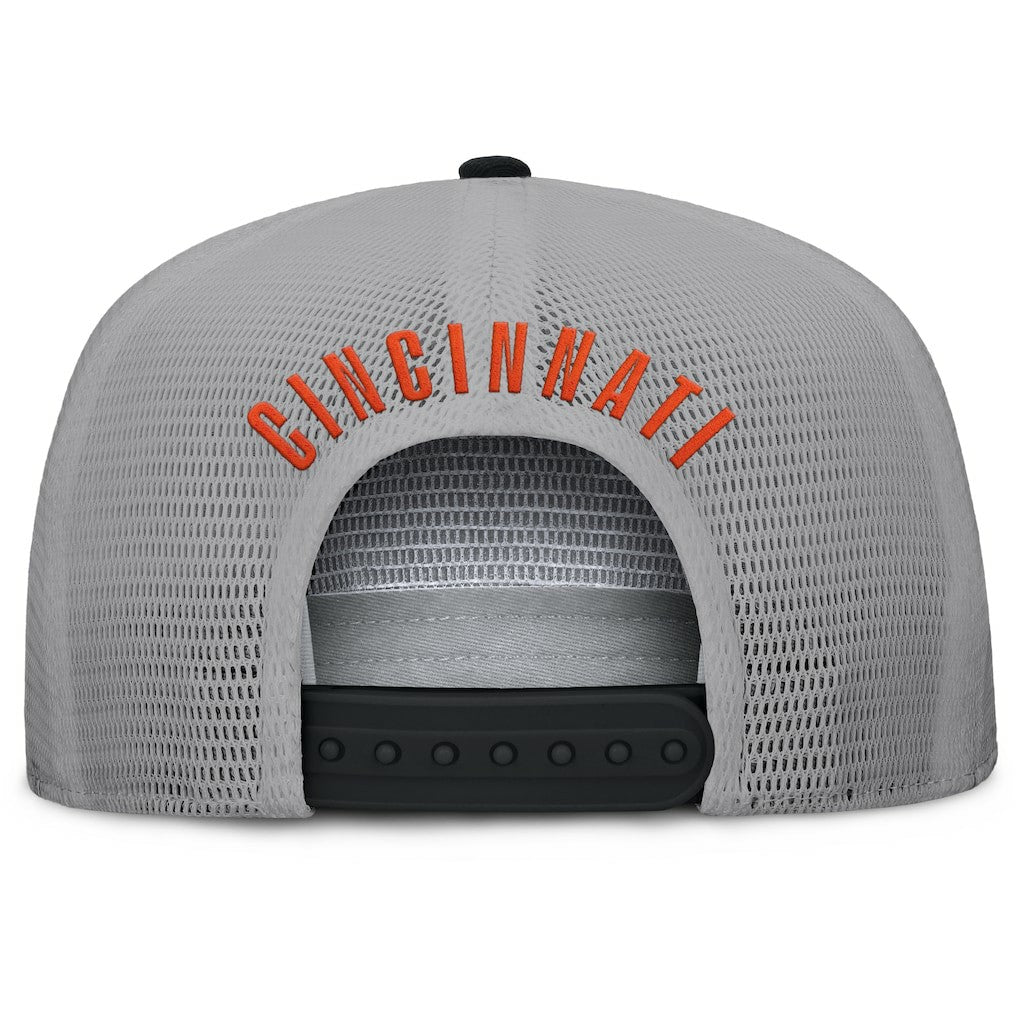Cincinnati Bengals Fanatics Edge Rush Trucker Adjustable Hat