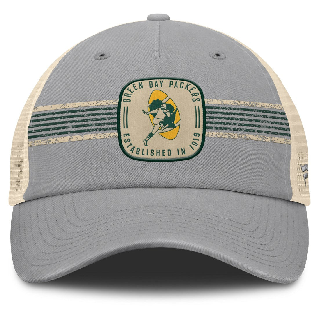 Green Bay Packers Fanatics Heritage Bootleg Trucker Adjustable Hat