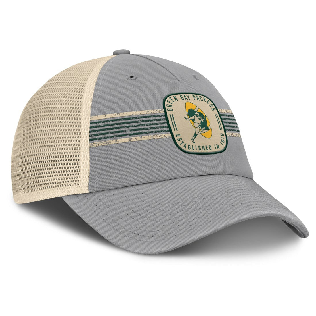 Green Bay Packers Fanatics Heritage Bootleg Trucker Adjustable Hat