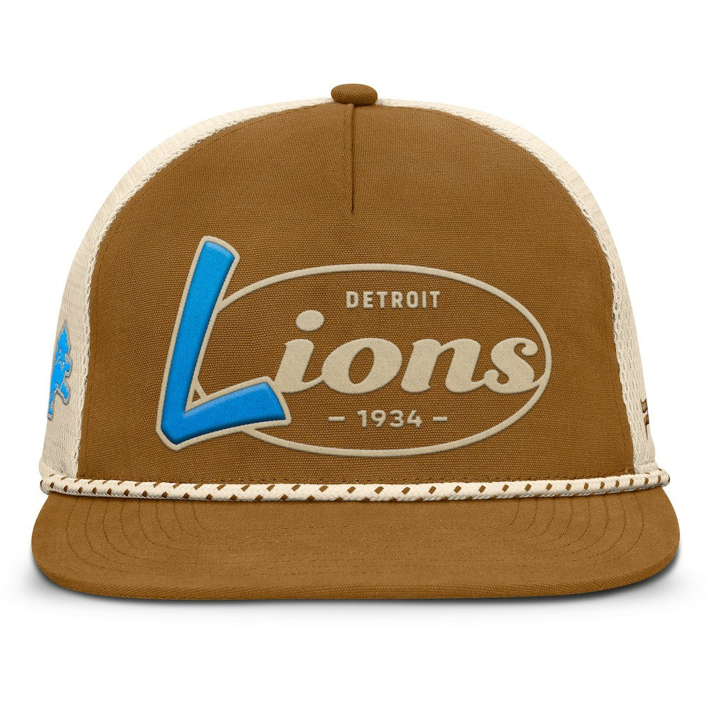 Detroit Lions Fanatics Iso Rope Trucker Adjustable Hat