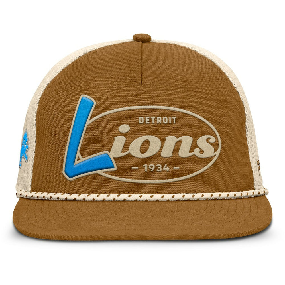 Detroit Lions Fanatics Iso Rope Trucker Adjustable Hat