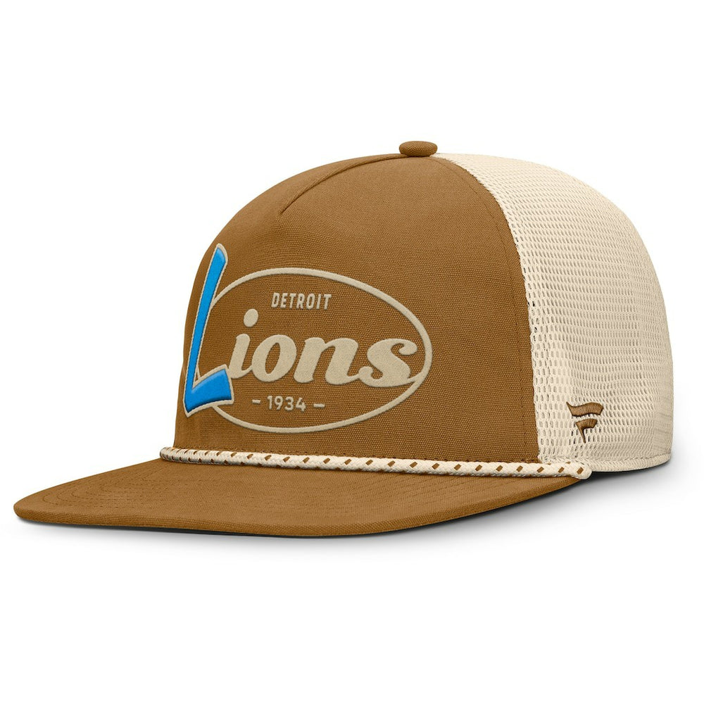 Detroit Lions Fanatics Iso Rope Trucker Adjustable Hat