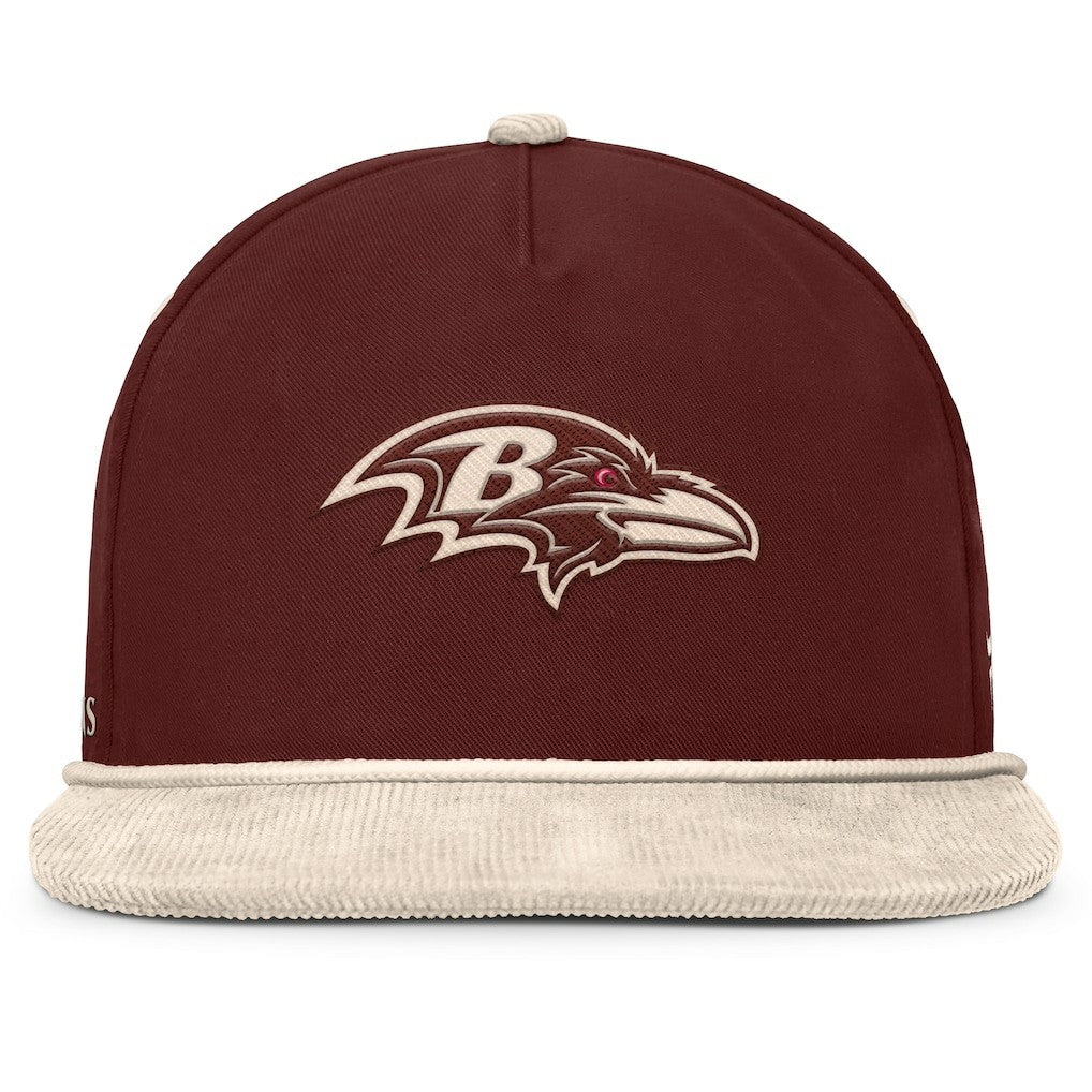 Baltimore Ravens Fanatics NFL Reminisce Golfer Adjustable Hat