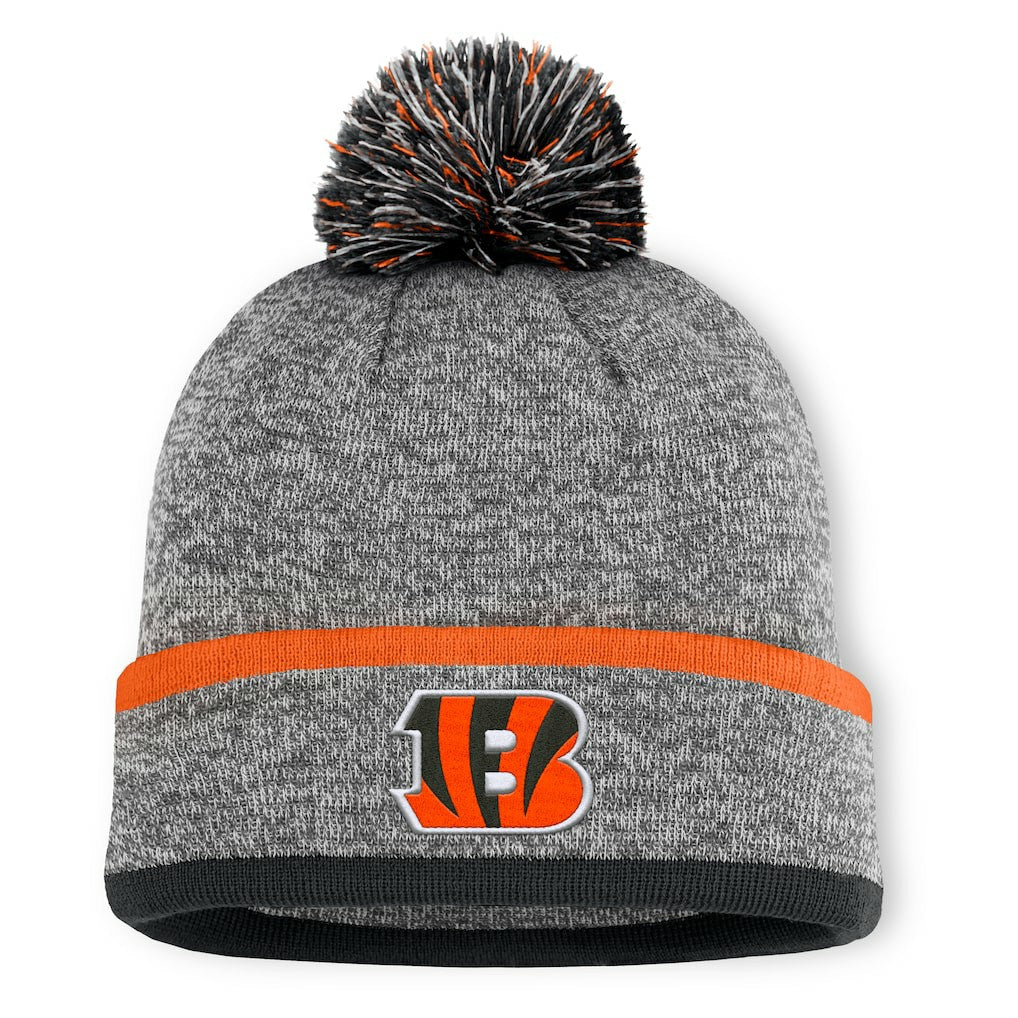 Cincinnati Bengals Fanatics Motion Cuffed Knit Hat with Pom