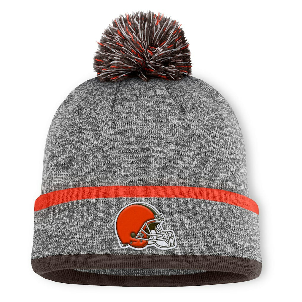 Cleveland Browns Fanatics Motion Cuffed Knit Hat with Pom