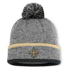 New Orleans Saints Fanatics Motion Cuffed Knit Hat with Pom
