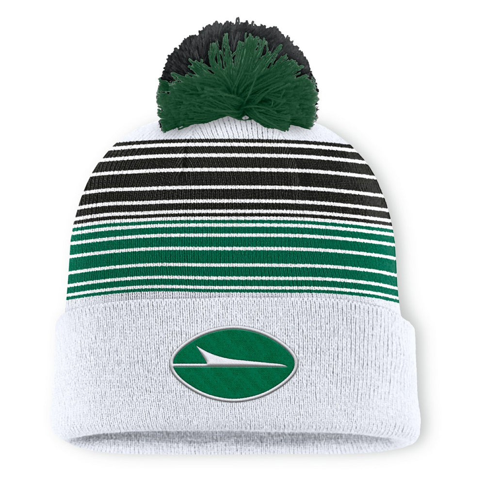 New York Jets Fanatics Ghost Cuffed Knit Hat with Pom