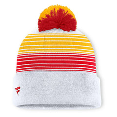 Kansas City Chiefs Fanatics Ghost Cuffed Knit Hat with Pom