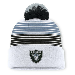 Las Vegas Raiders Fanatics Ghost Cuffed Knit Hat with Pom