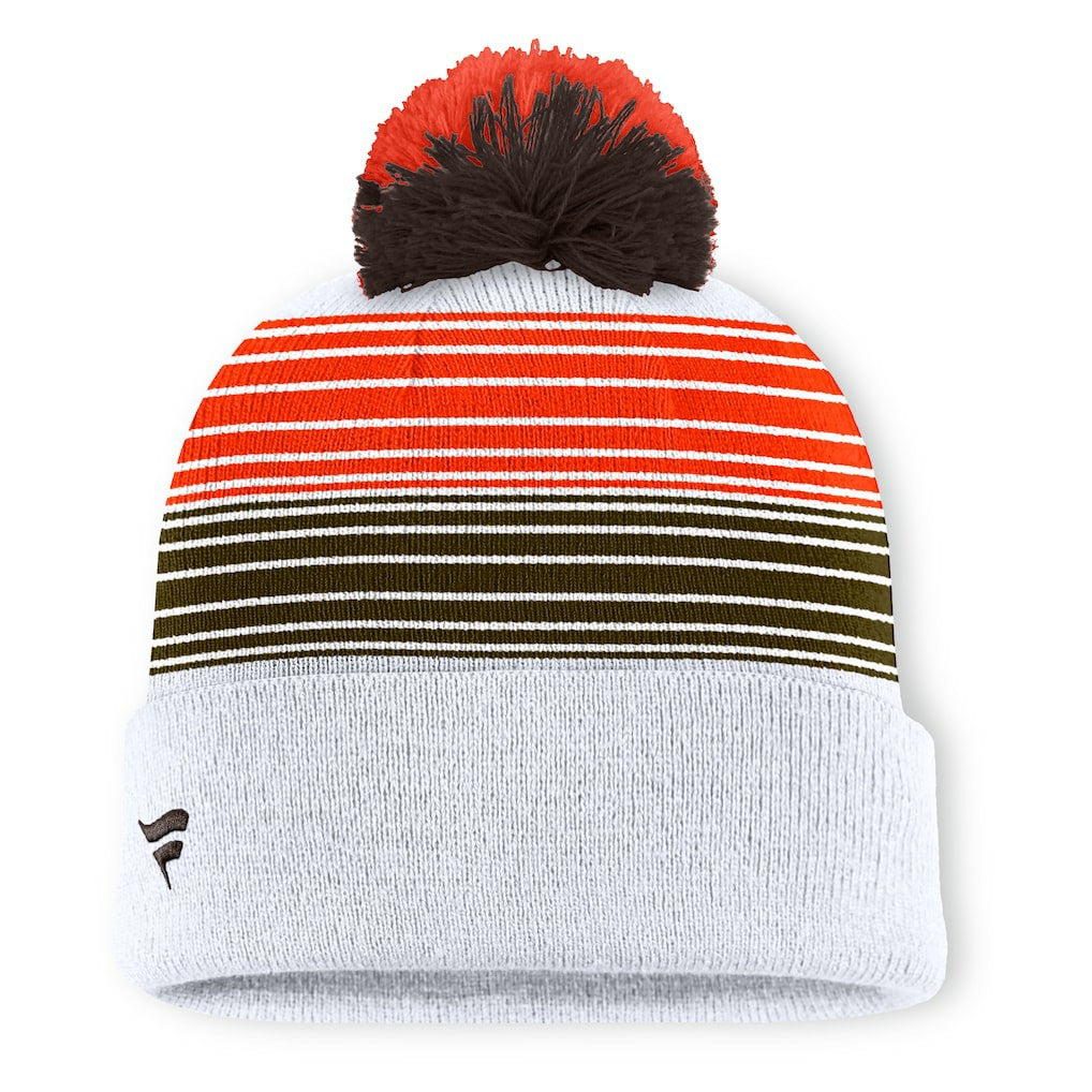 Cleveland Browns Fanatics Ghost Cuffed Knit Hat with Pom