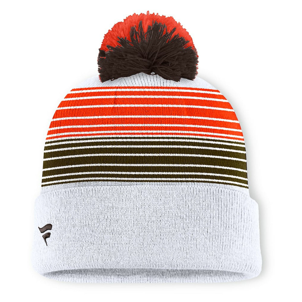 Cleveland Browns Fanatics Ghost Cuffed Knit Hat with Pom
