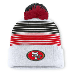 San Francisco 49ers Fanatics Ghost Cuffed Knit Hat with Pom