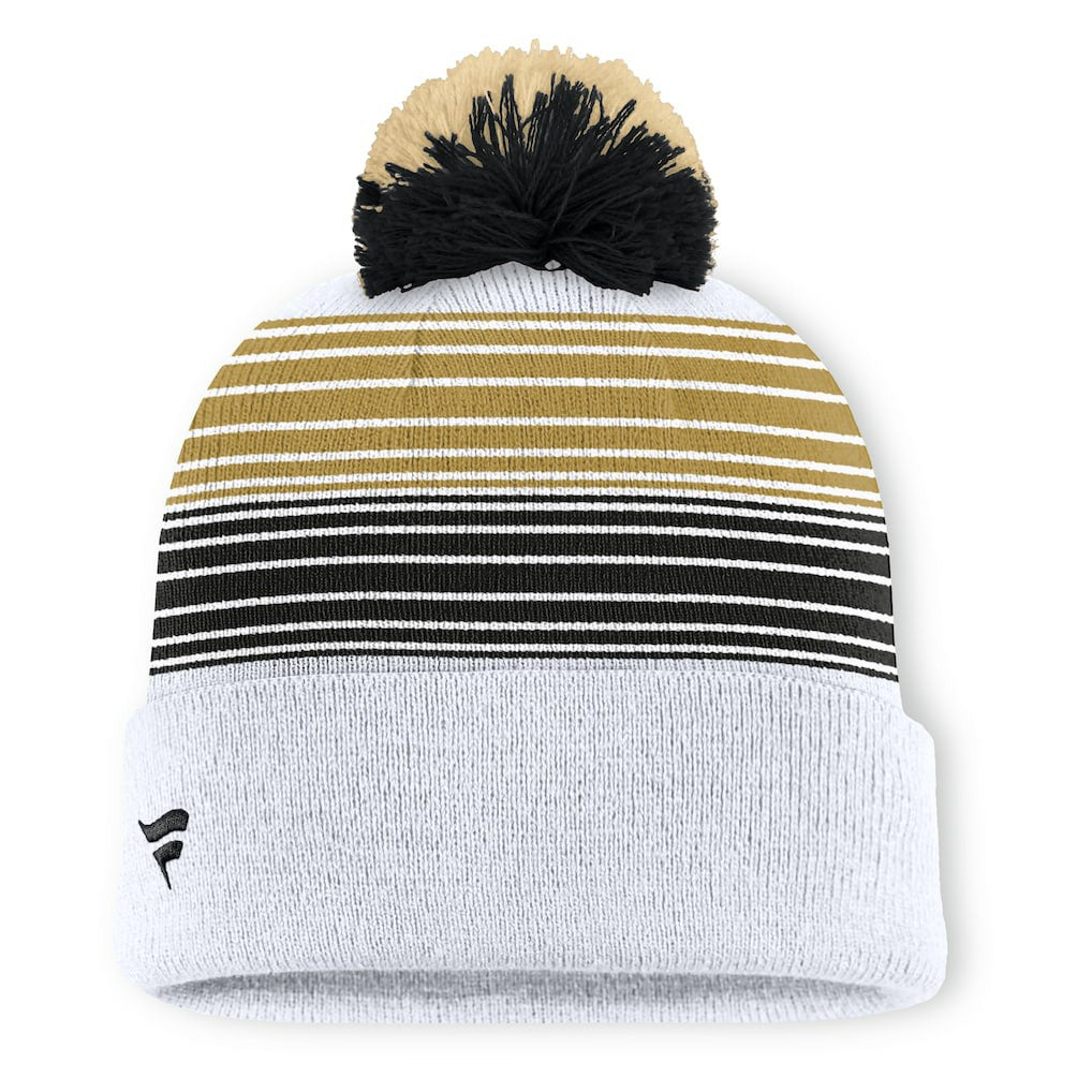 New Orleans Saints Fanatics Ghost Cuffed Knit Hat with Pom